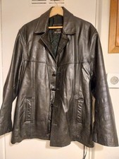 Mens leather jacket L just waterproofed Mans biker Bought in error