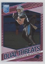 2020 Panini Donruss Elite Dual Threats Pink Christian McCaffrey #7 a8m