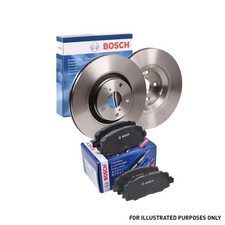 BOSCH Front Brake Disc Pair + Front Brake Pads Axle Braking Set Fits Honda CR-V