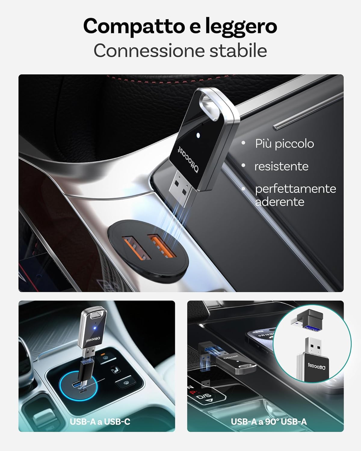 Adattatore Wireless Per IPhone CarPlay, Plug And Play Per Auto Con CarPlay Cablato
