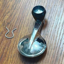 interior chrome Vent window Crank handle Kit black knob for 1959 1960 Impala