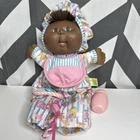 Vtg 1992 Cabbage Patch Kids Love N Care Baby Doll Toy w/ Bottle African American