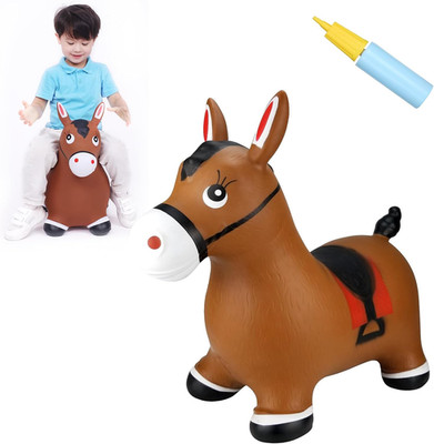 Bouncy Horse Hopper Toys, Toddlers Bouncing Farm Animals, Inflatable Jumping Hop