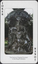 Playing Cards JOKER Single Card Old Wide ** SINGING FOUNTAIN ROYAL GARDENS * 263