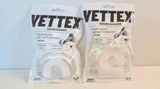 Lot of 2 Vettex Doubleguard Mouthguard for Football, Lacrosse, Boxing, etc White