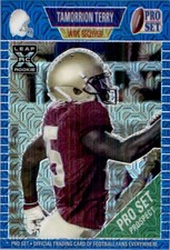 Tamorrion Terry 2021 Leaf NFL Mojo Pro Set Metal XRC Rookie Blue RC #86 30/30