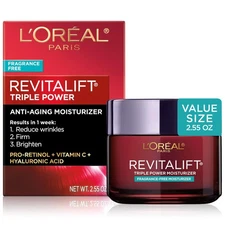 Face Moisturizer Revitalift Triple Power 2.55oz Pro Retinol Vitamin C Anti Aging
