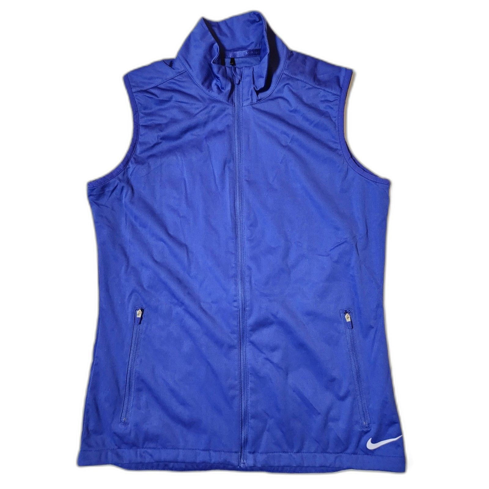Nike Golf Women’s Blue Sleeveless Vest Small Lightweight Zip Front Polyester