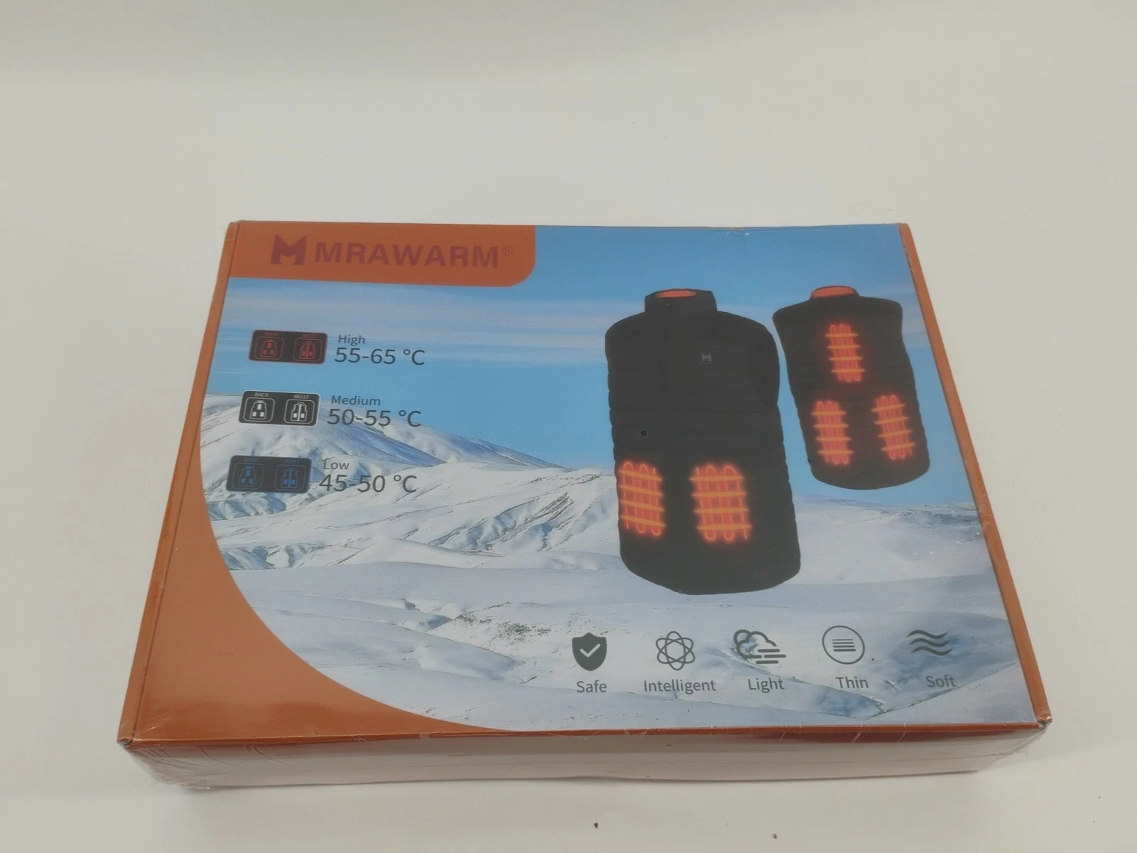 Mrawarm Heated Vest. High Quality Materials Adjustable Temp Levels. MSRP $79.99