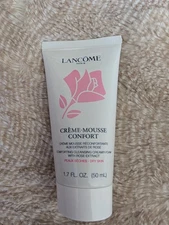 LANCOME Creme Mousse Confort Cleaning Foam Rose Extract Dry Skin 1.7 fl oz 50mL