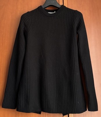 Rag And Bone New York Damen Rippstrick Wollpullover mit Schlitz hinten S