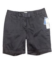WOMENS BLACK SHORTS LAUNDRY BY SHELLI SEGAL, NEW WITH TAGS SIZE 4 RETAILED 135