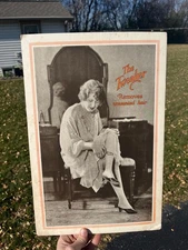 Vintage The Tweaker Ladies Razor Cardboard Advertising Sign Easel Store Display