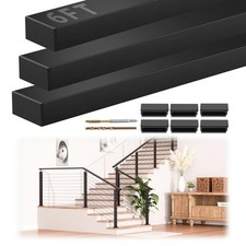 Gyykzz 6FT Stainless Steel T304 Handrail Blac...