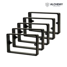 5 Pack Socket Spacers - 15mm 20mm - Single & Double - Black White Wall Extenders