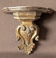 18th Century 18th Century Carved Wood Sconce Console