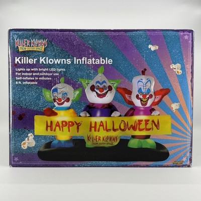 Killer Klowns From Outer Space Inflatable Halloween Decoration   8 FT   Open Box