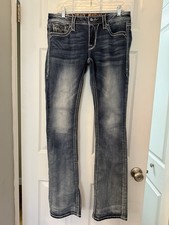 ROCK REVIVAL Women  s Nancy Mid-Rise Boot Jeans. Size 29. Color: Nancy MB5