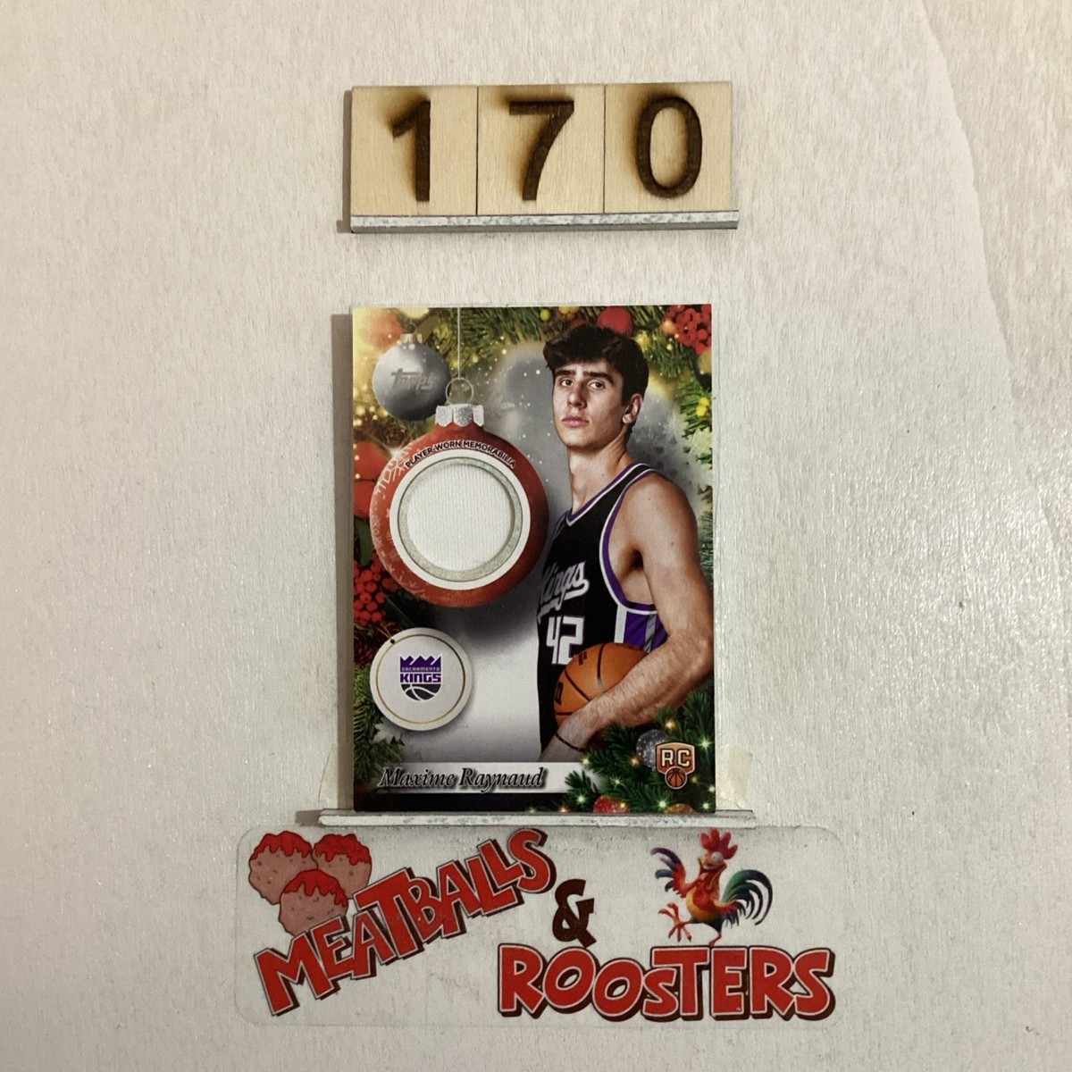 2025-26 Topps Holiday Player Relic Maxime Raynaud #PR-MR Rookie 