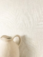 Newroom Vliestapete Creme Dschungel PalmenbläTter Tropisch Wohnzimmer Elegant