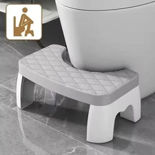 Non-slip Toilet Step Stool Squatty-Potty Bathroom Squat Chairs para adultos