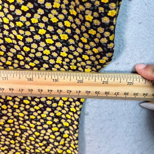 Madewell Womens Yellow & Brown Floral Button Down Midi Dress Size Small Viscose - Picture 6 of 8