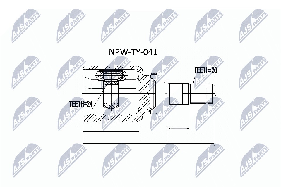 Nty Inner Cv Joint For Toyota Yaris 05- Corolla Zre181 182 13 - Image 5