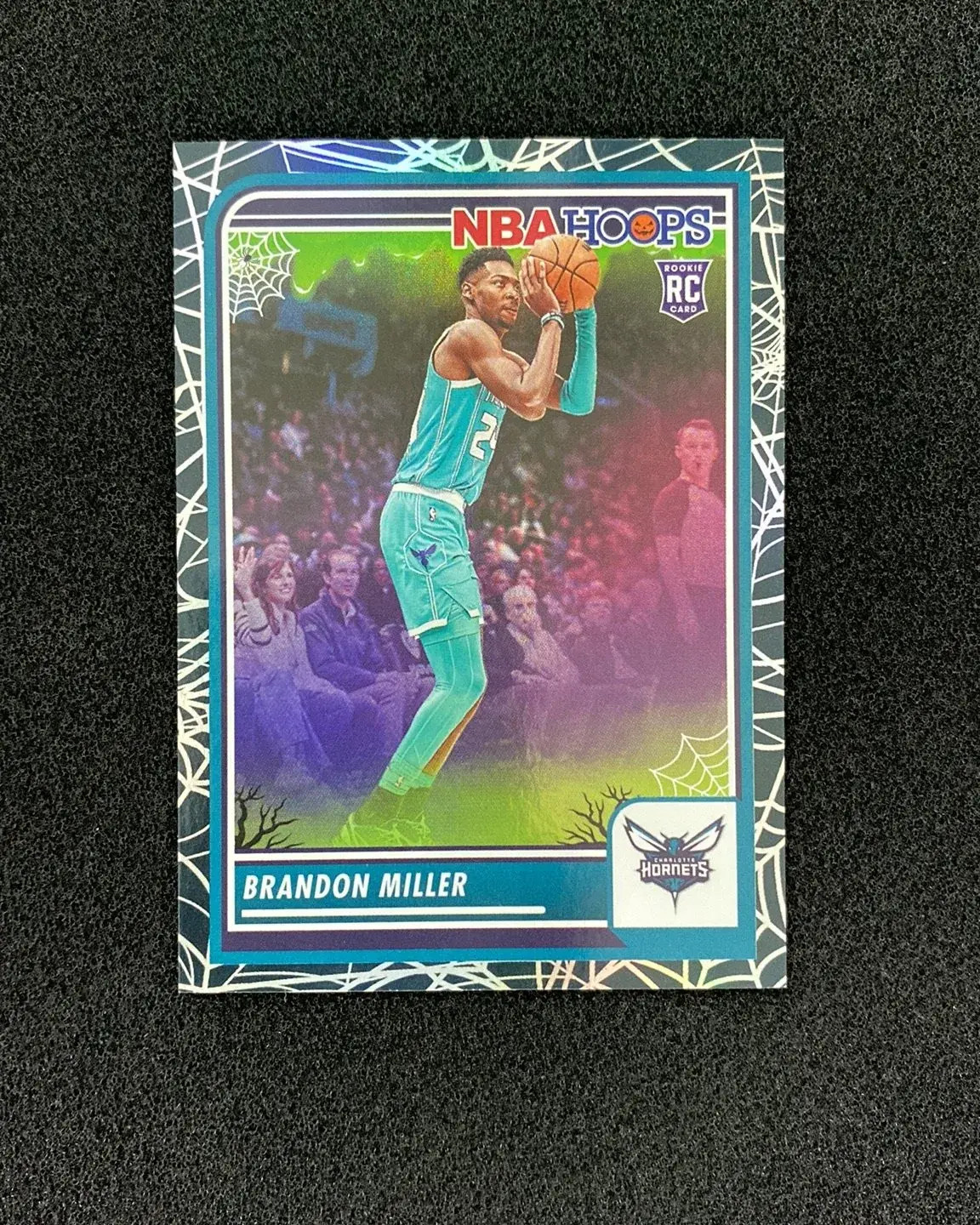 2023-24 Panini Haunted Hoops Holo Webs #245 Brandon Miller RC Rookie OF04