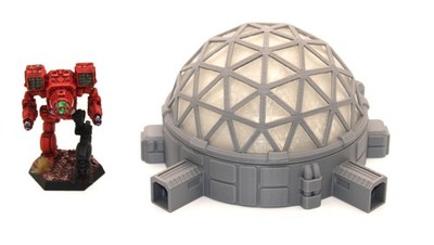 Battletech Terrain Small Domed Lunar City 3'' Tall and 3'' Across- 3D Printed