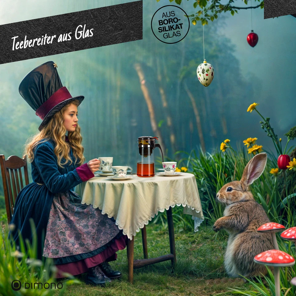 Profi Teebereiter Teamaker Dimono® Teekanne mit Teesieb Teefilter Teezubereiter - Bild 4 von 4