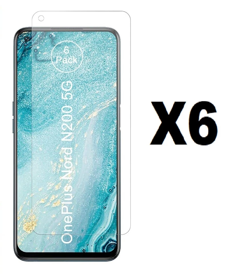 (6 Pack) Designed for OnePlus Nord N200 5G Screen Protector Clear Shield (PET)  - Image 2 of 2