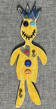 Voodoo Doll New Orleans Lower 9th Ward Reclaimed Wood Wall Art 11" by Gebauer