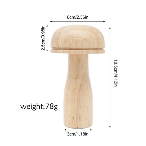 DIY Wooden Darning Mushroom Patchwork Tool Mending Pants Clothes Socks Weaving - Picture 5 of 14