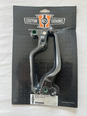 Custome Chrome Brems- und Kupplungshebel Set / schwarz 