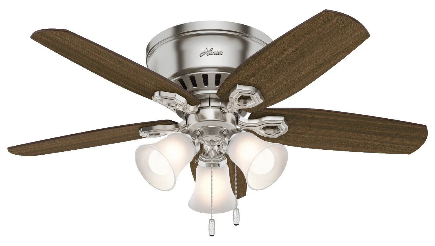Chrome Traditional Ceiling Fans with Light