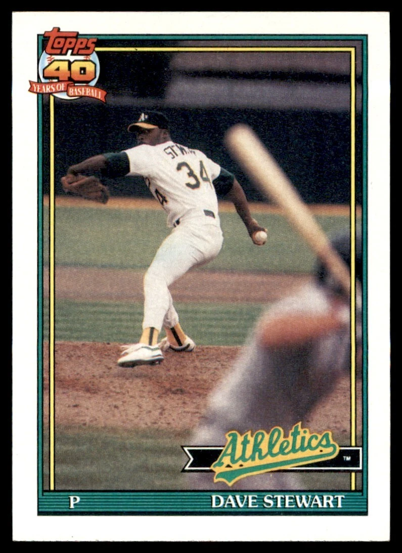 Dave Stewart trading card