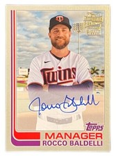 Rocco Baldelli 2021 Topps Archives Fan Favorites Auto Silver /99 Twins