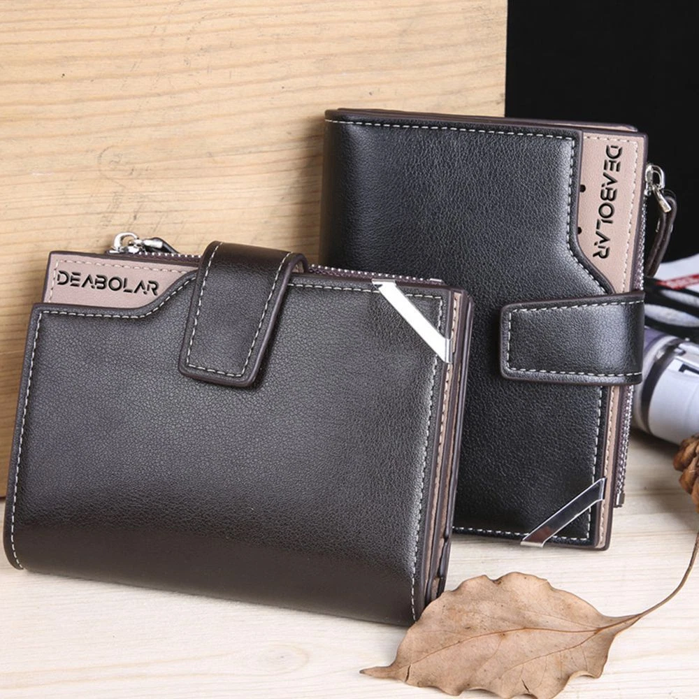 Cartera para hombre Monederos medianos Bolso Titular de la tarjeta