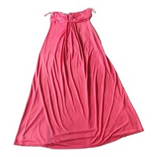 Funkylicious Clothing Womens Maxi Dress Pink Size XL Polyester Strapless Long