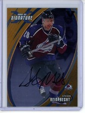 2002-03 In The Game Signature Series X Steven Reinprecht GOLD Auto Autograph 