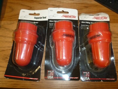 THREE - (3)   Superior Tool.   2 For 1. Fitting and Tube Brush 3/4'' New