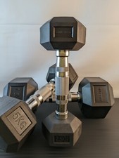 2.5kg PVC Coated Elite Hex Dumbbells - Pair. PVC means No Horrible Rubber odour