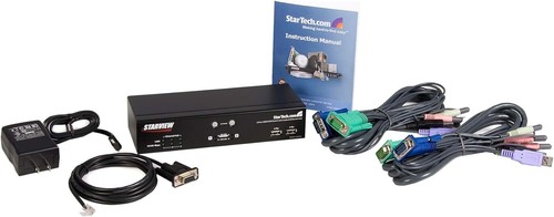StarTech SV231USBAN 2Port USB KVMSwitch W/ Ethernet Switch, Audio & USB Hub - Picture 4 of 4