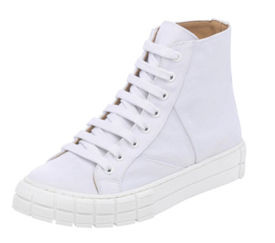 ALBA MODA Damen Schuh High-Sneaker Stiefelette Textil weiß 436365 Gr 40 NEU B21a