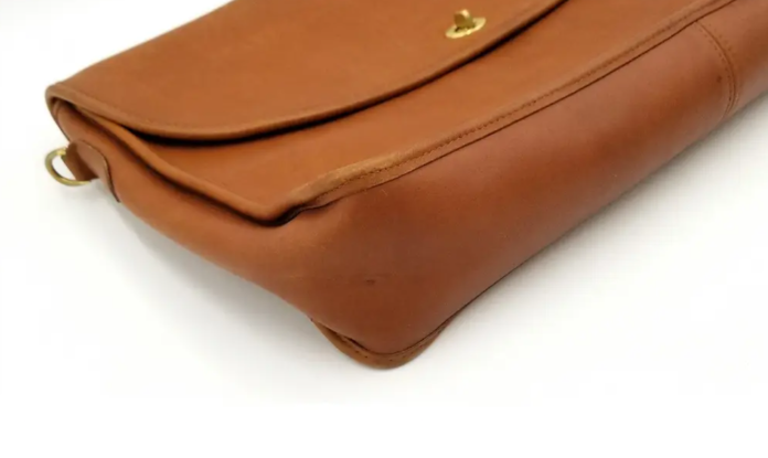 Coach D4C-5265 Vintage Lexington Saddle Brown Leather Briefcase
