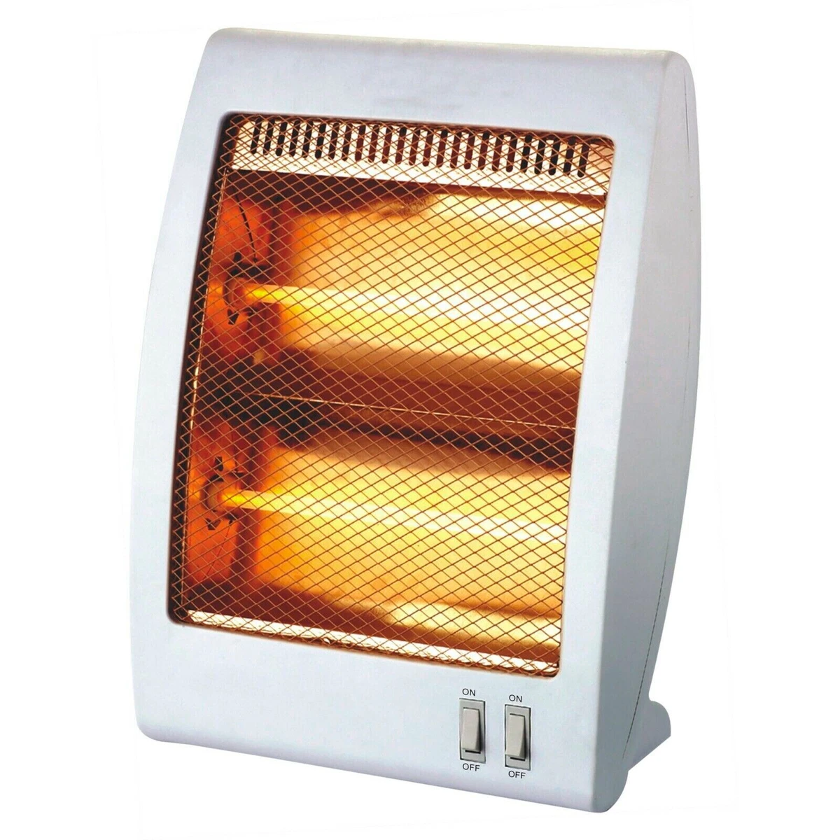 Estufa eléctrica portátil de 2 tubos de cuarzo | 2 niveles de potencia 400/800W