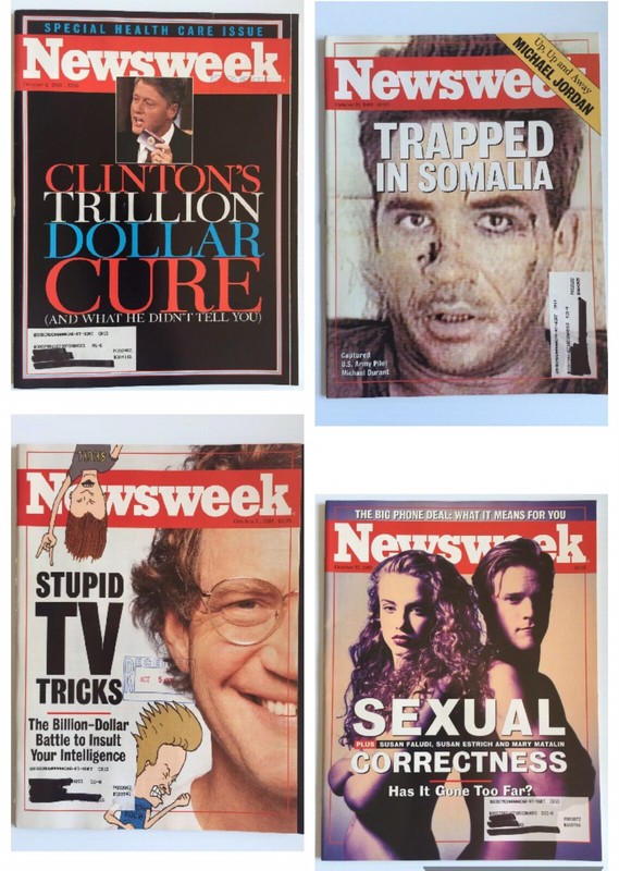 Newsweek Magazines Clinton David Letterman