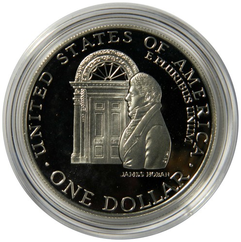 1992 WHITE HOUSE 200th SILVER PROOF $1 DOLLAR W/ BOX & COA ~ PRICED RIGHT! - Picture 3 of 4