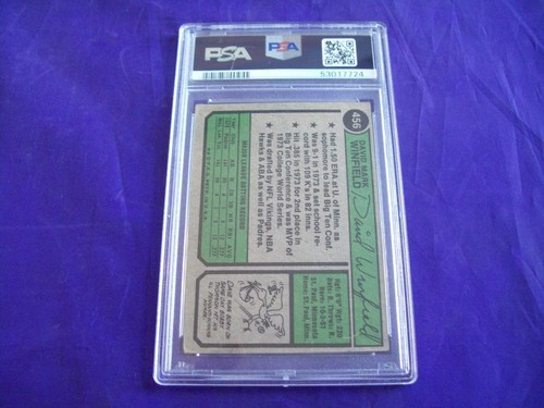 1974 TOPPS #456 DAVE WINFIELD PSA 4 - Picture 2 of 2