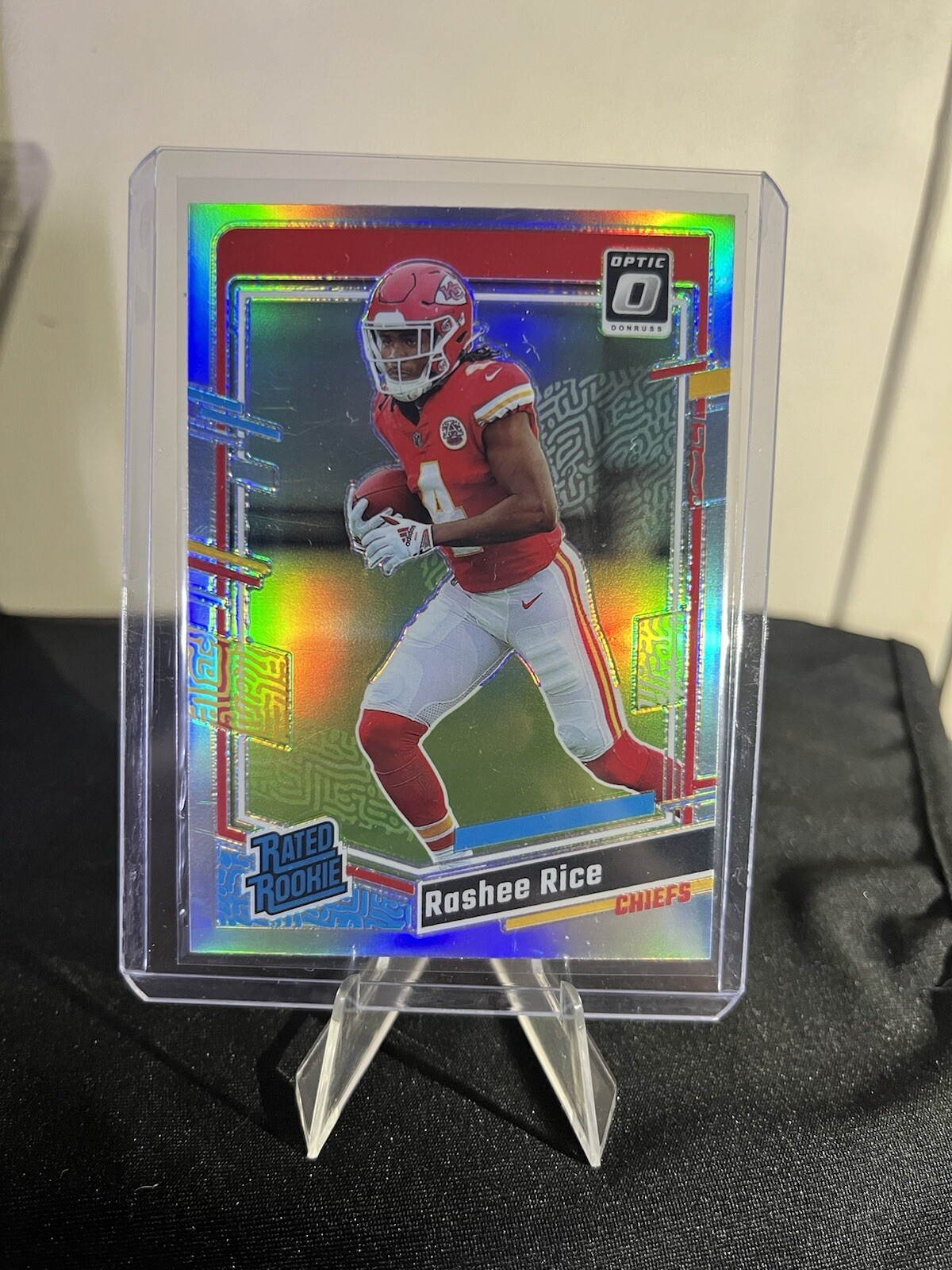2023 Donruss Optic Rashee Rice Holo Prizm Rated Rookie RC #257 Packers
